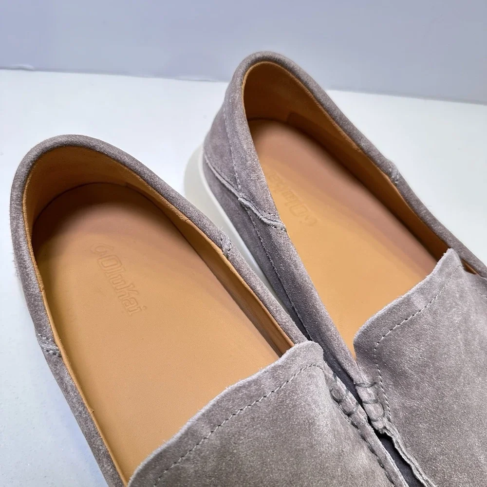 Men's Olukai KA'A Loafer Slip-on Shoes Cooler Gray Suede NEW Size 11‎ Casual